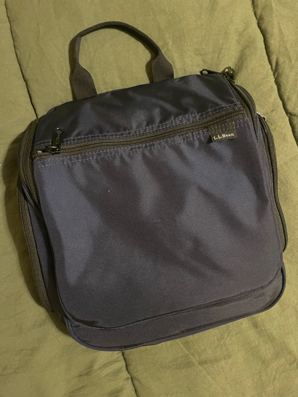 L.L. Bean Navy and Black Men's Travel Toiletry Bag
